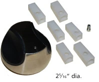 Universal Plastic Control Knob With Inserts - 02342 - Image 3