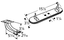 Stainless Steel Oval Twin Burner/Venturi Kit
