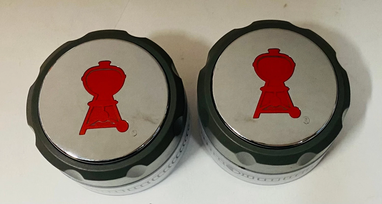 Weber Summit 400/600 Set Of Two Main Burner Lighted Control Knobs (2012 And Newer) - 91538