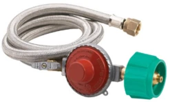 48" SS Braided High Pressure Hose, Regulator, Valve Assy