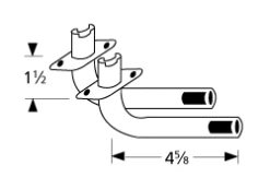 Charbroil, Kenmore Gas Grill L Shaped Venturi Tubes